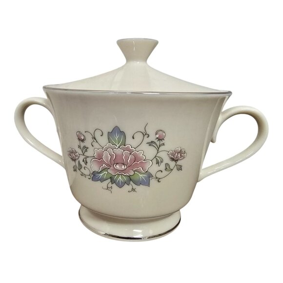 Lenox Charleston Creamer & Sugar Bowl w/ Lid - Picture 2 of 8